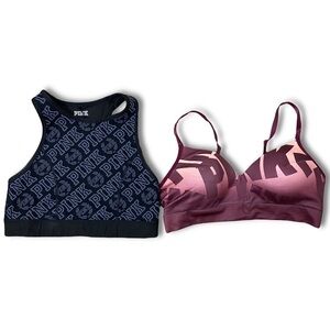 SALE 🛍️ VICTORIA’S SECRET PINK (2) Bundle of bras Womens size L